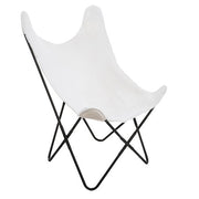 Teddy Fur Armchair White Steel Frame Modern Lounge Chair
