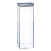 Box Square Plastic, Hermetic, Stackable, 2000ml Capacity