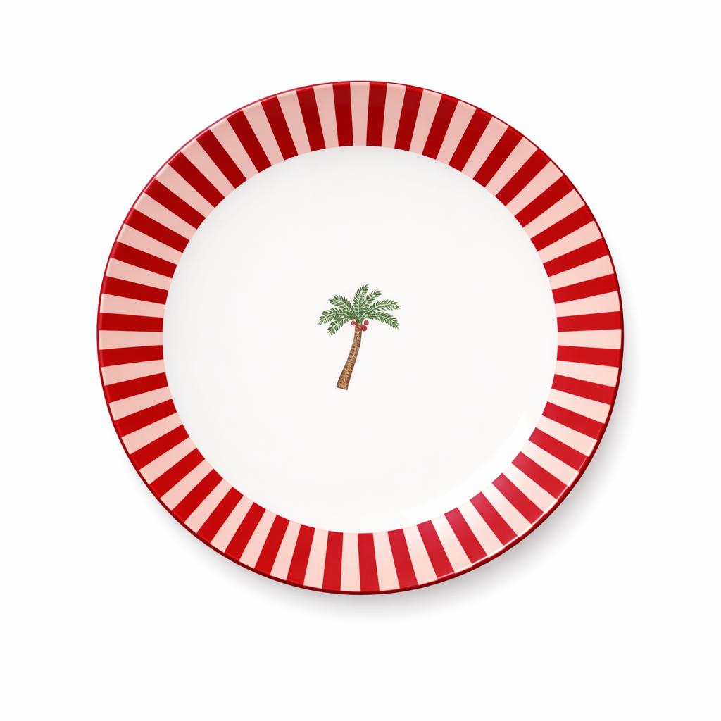 Handmade Porcelain Dessert Plate 21 cm Heart Design