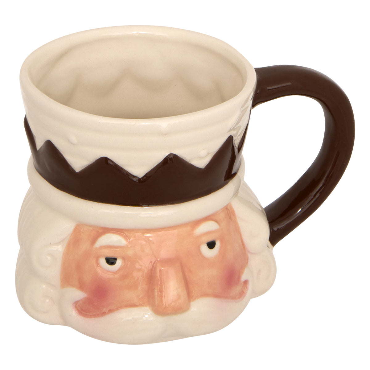 Nutcracker Mugs x3 - Dolomite Ceramic Stackable Set, Max 26.5 cm