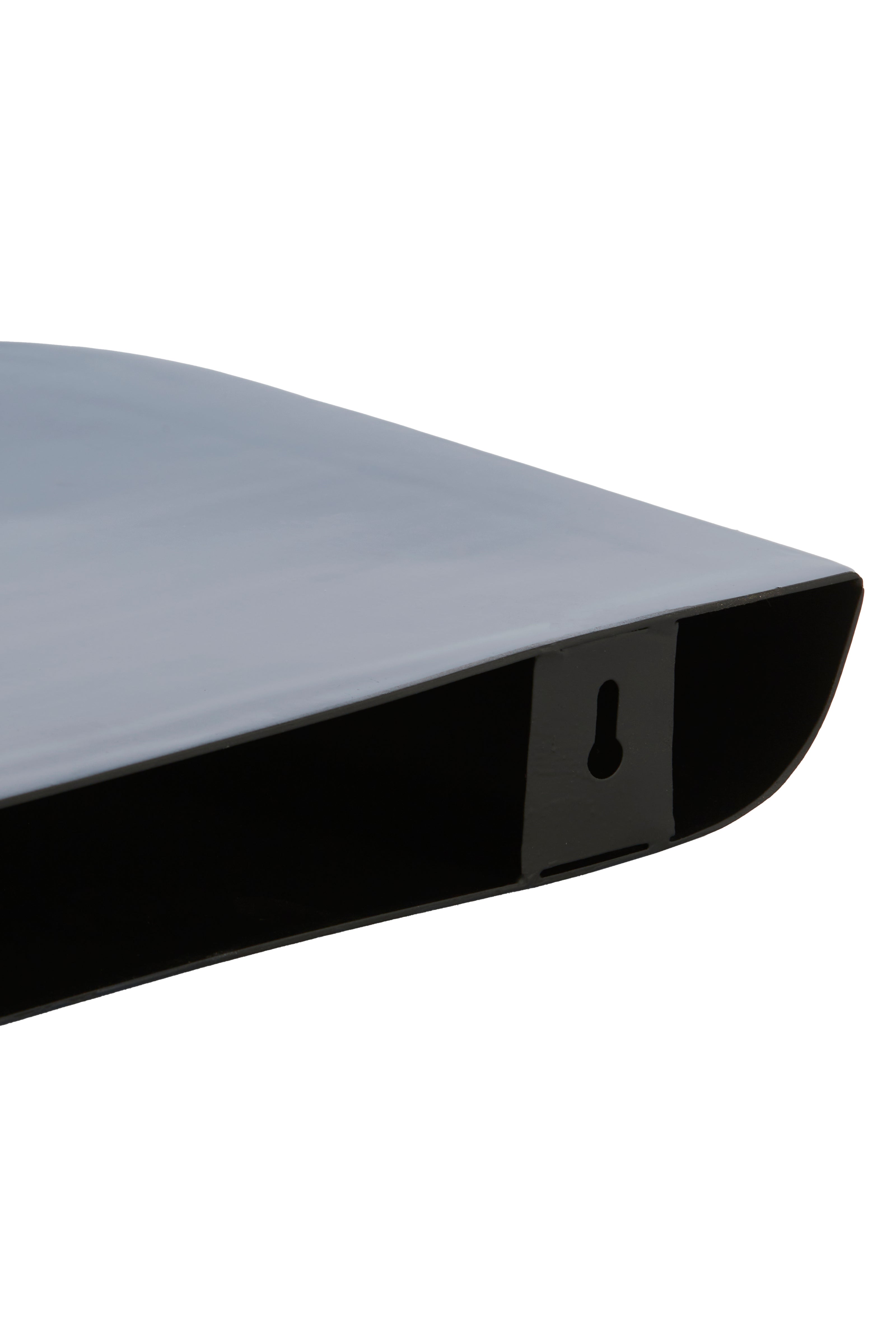Wall Shelf Shiny Cobalt Blue Metal Floating Display 41x25 cm