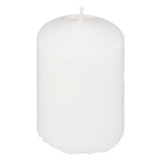 White Candle Set 3pcs - Classic White Pillar Candles, 17h Burn