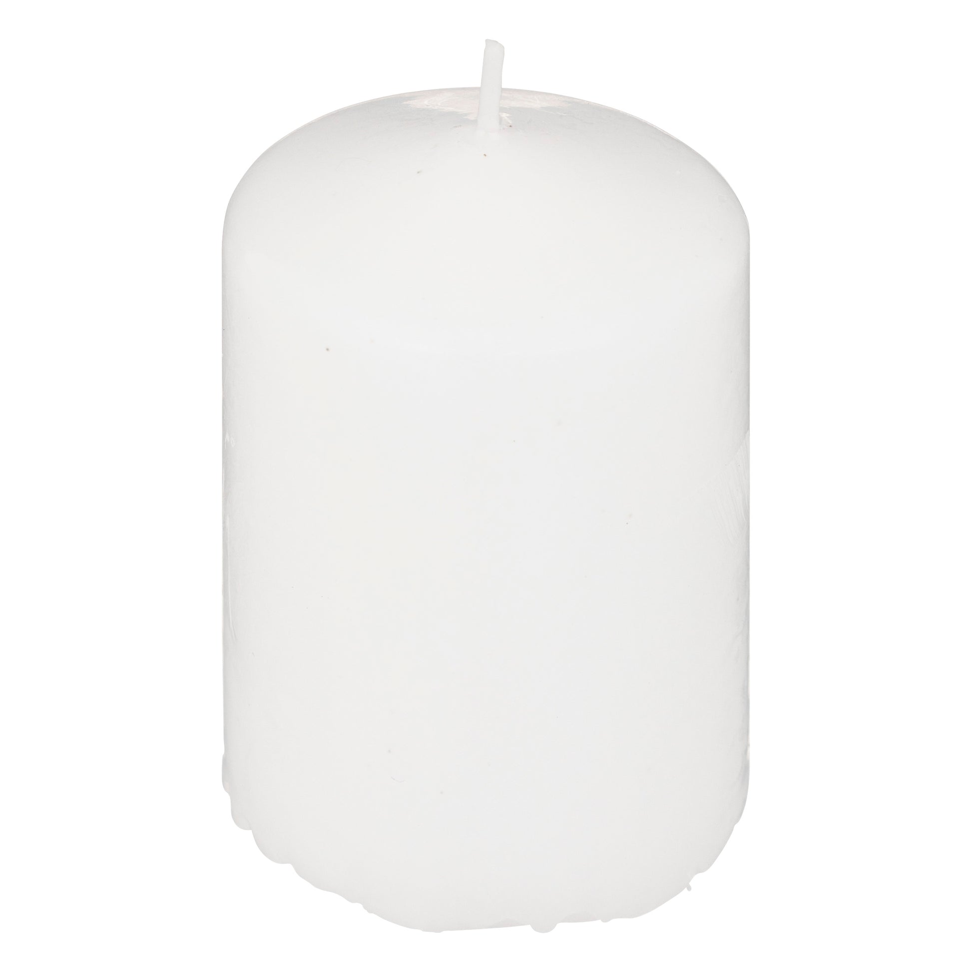 White Candle Set 3pcs - Classic White Pillar Candles, 17h Burn