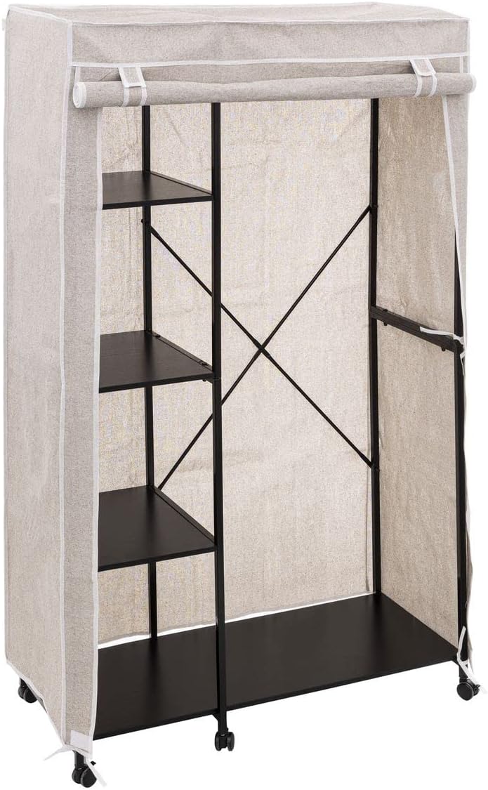 Clothes Rack+ 5 Shelves + Cover