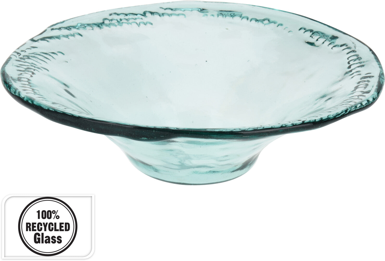 Plate Glass Recycled Transparent Serveware (D. 40 x H. 12 cm)