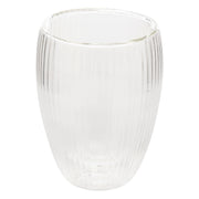 Cléa Strié Mug Transparent Glass - Ribbed Boro Glass, 280/350 ml