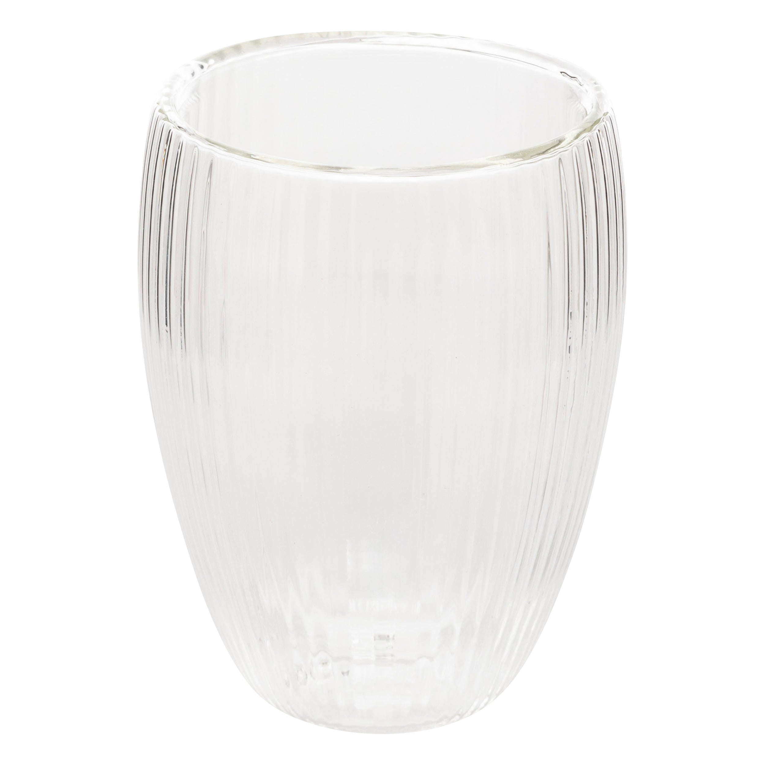 Cléa Strié Mug Transparent Glass - Ribbed Boro Glass, 280/350 ml
