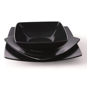 Eclipse Black Dinner Set - 18-Piece Ceramic, Matte Black