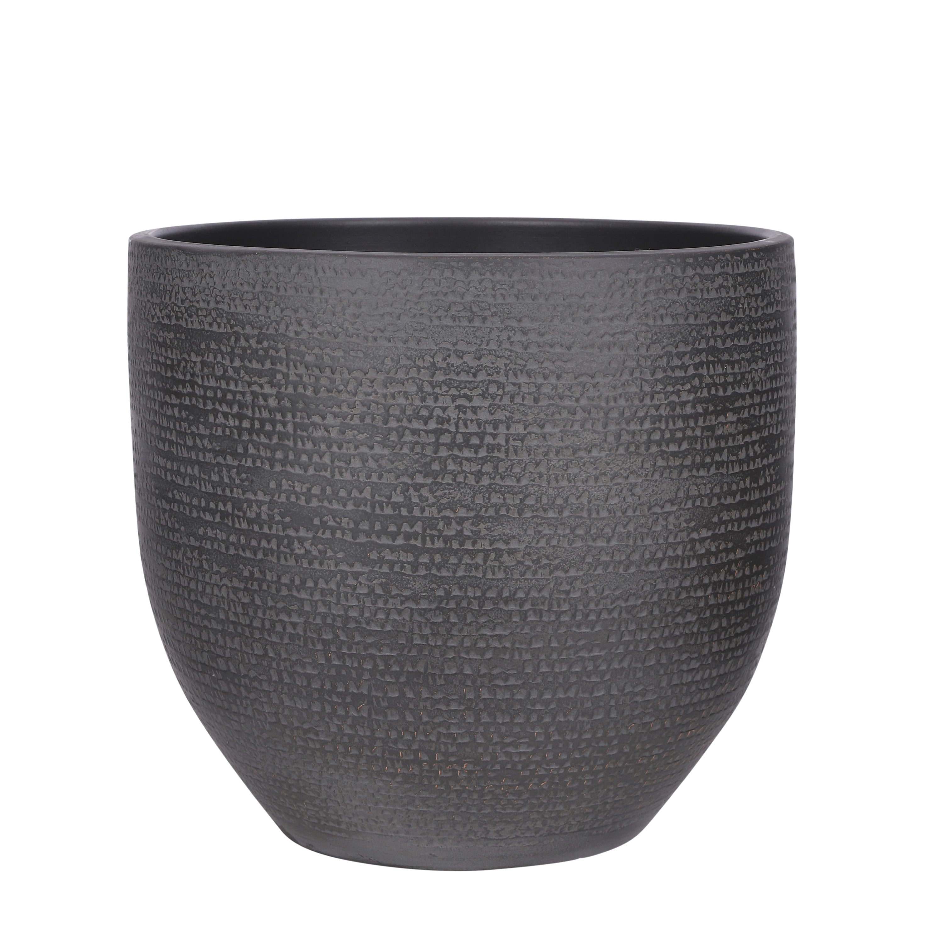 Carrie Round Flower Pot - Natural Design, Durable Material