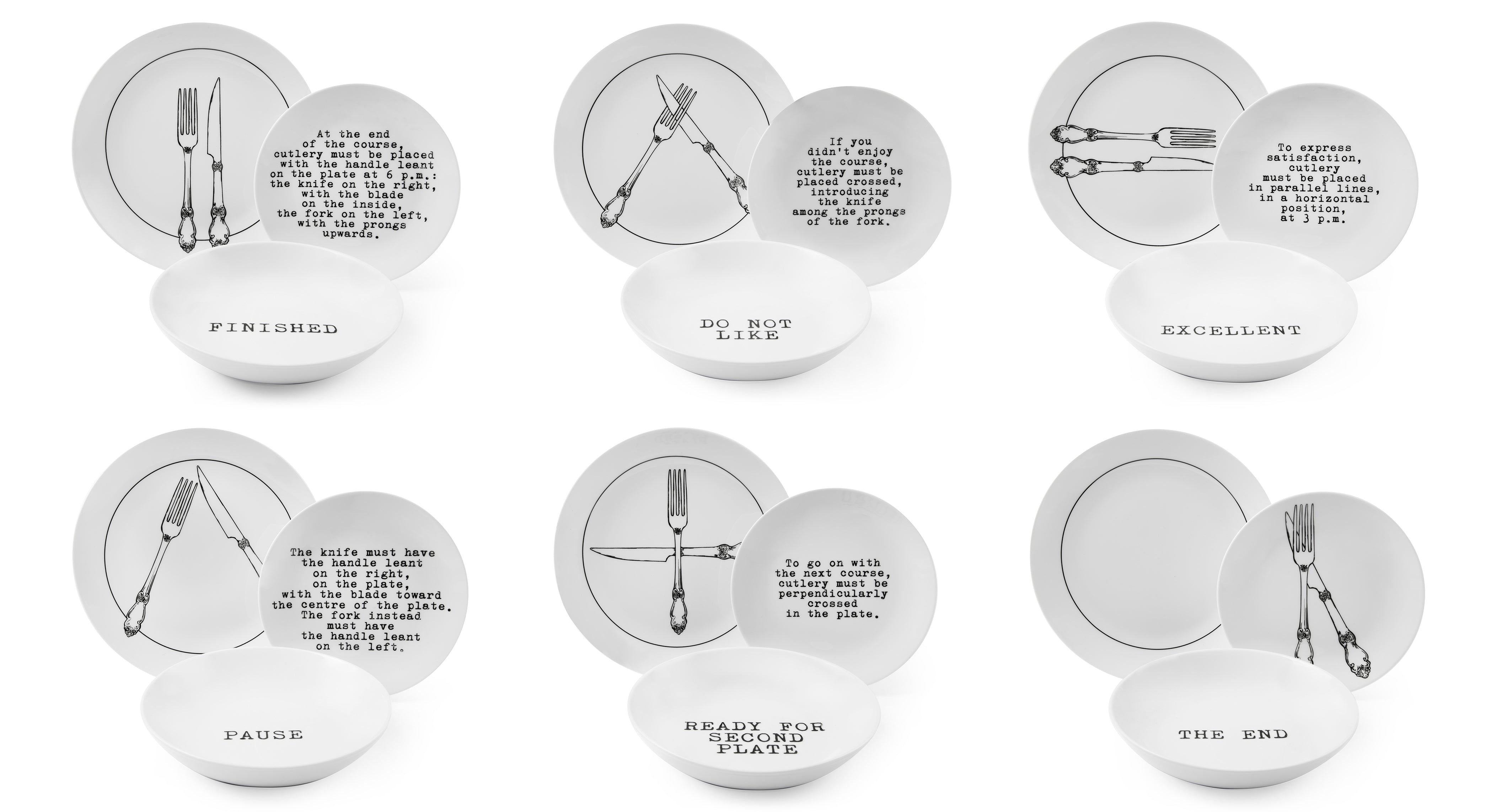 Galateo Dinner Set - 18-Piece Vintage Style Tableware