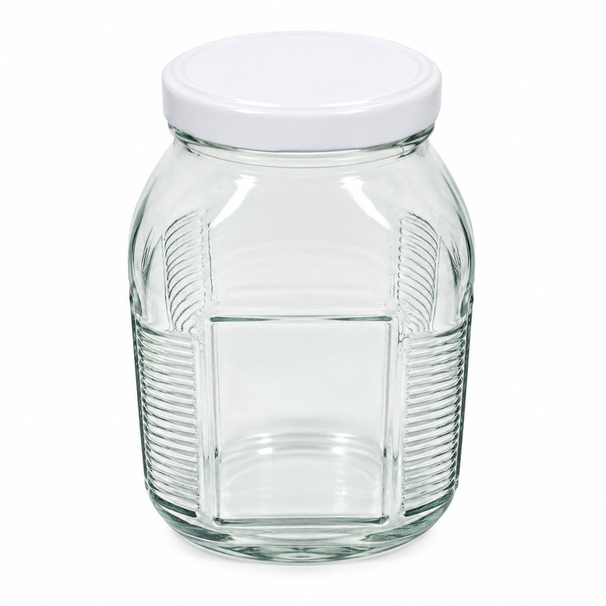 Square Glass Storage Jar – 2.5 kg