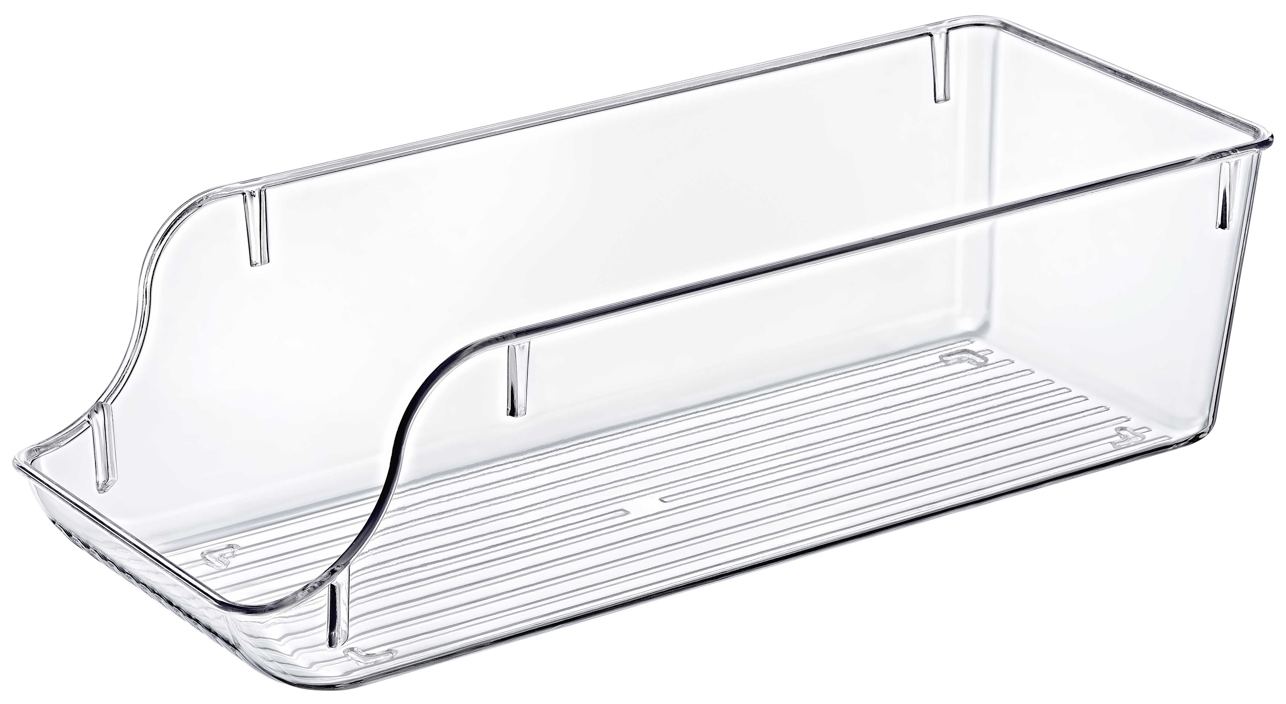 Clear Can Organizer for Fridge and Pantry, BPA-Free Plastic Storage Bin