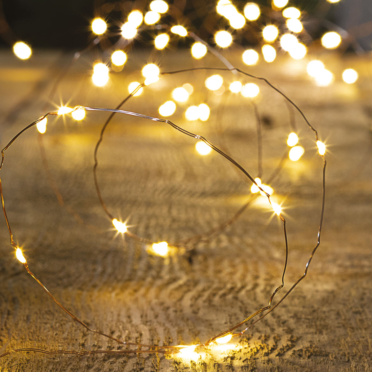 Outdoor String Light 300 LED Warm White Copper 30m