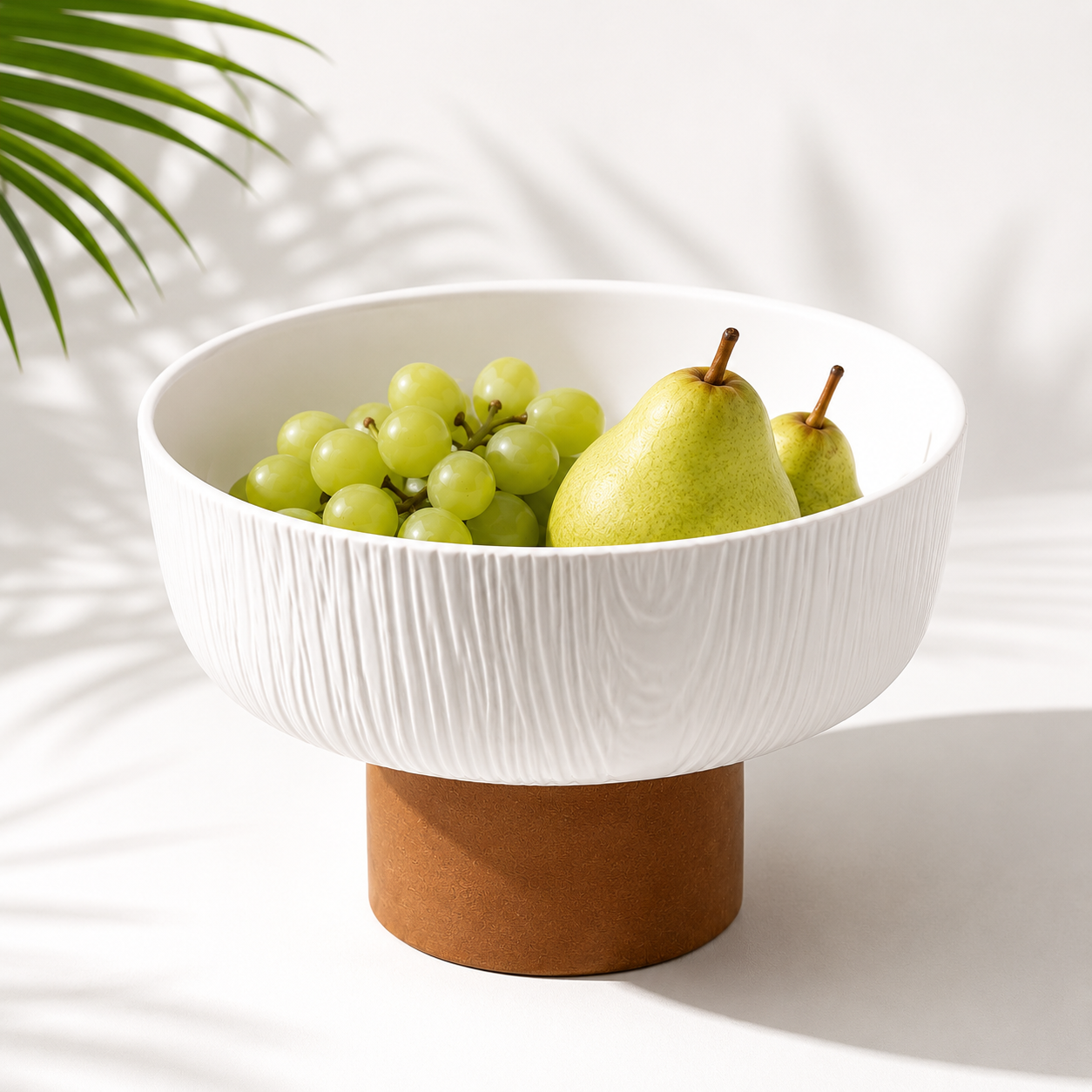 Porcelain Round Bowl with Stand