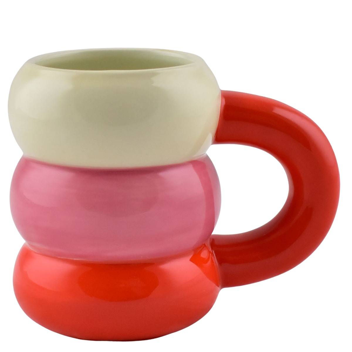 Mug Barcelona Hand-Painted Ceramic, Multicolor