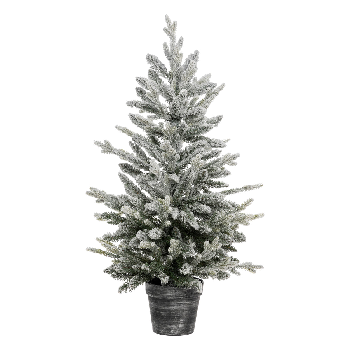 Small Frosted Pot Christmas Tree