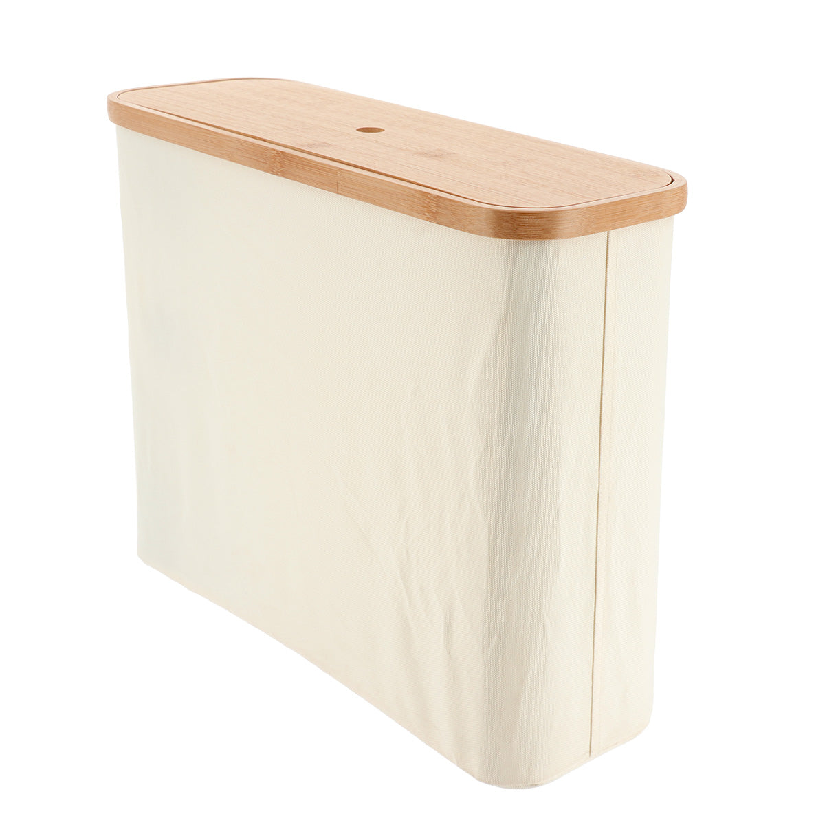 Storage Box with Bamboo Lid Rectangular Foldable Organizer