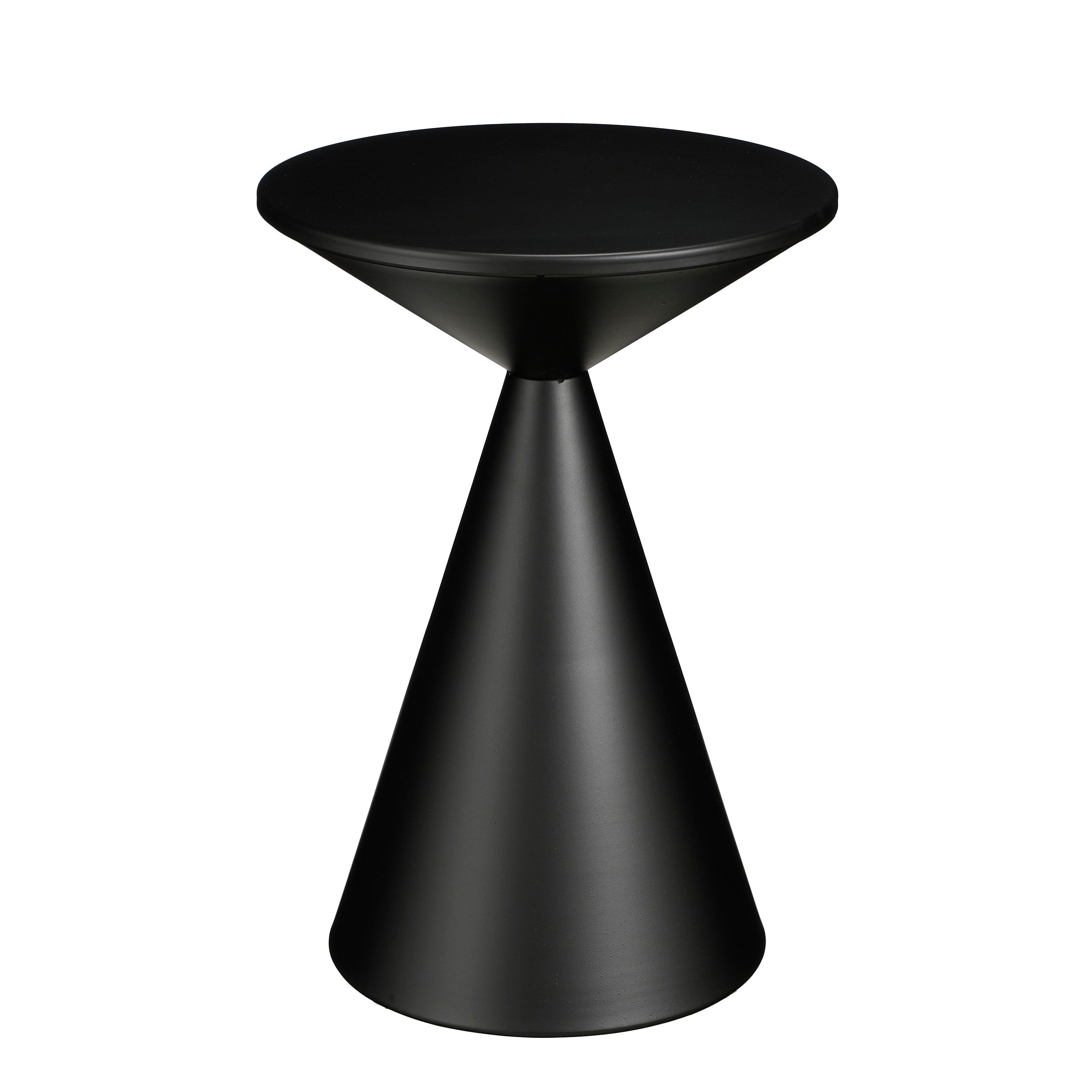 Royale Side Table for Small Spaces - High-Quality Metal, Black