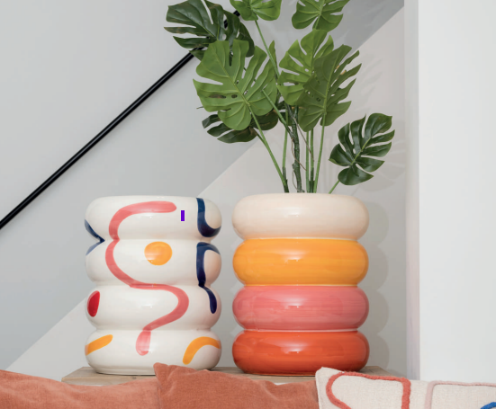 Plant Pot Martina Amor Hand-Painted Colorful Ceramics