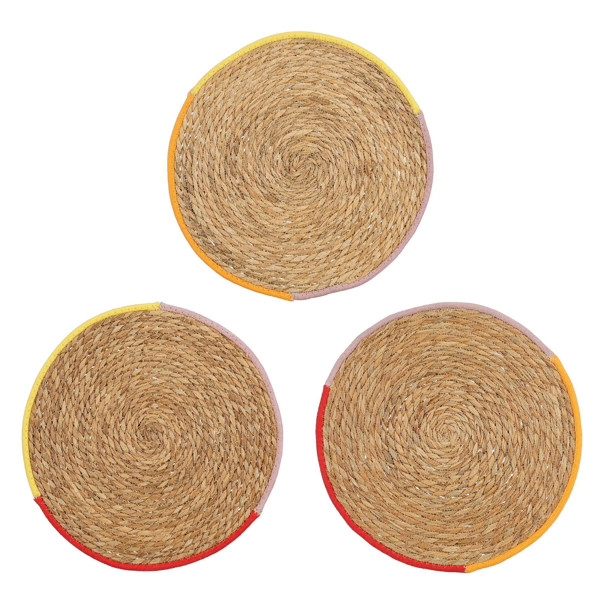 Round Seagrass Placemat - Assorted Brown Designs