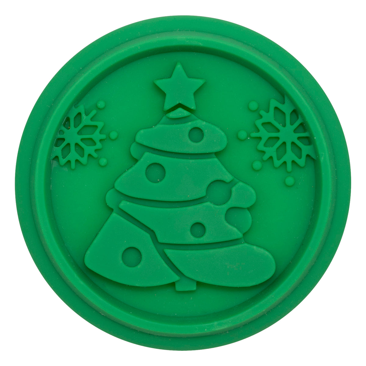 Christmas Biscuit Stamp with 3 Interchangeable Motifs & Round Cookie Cutter