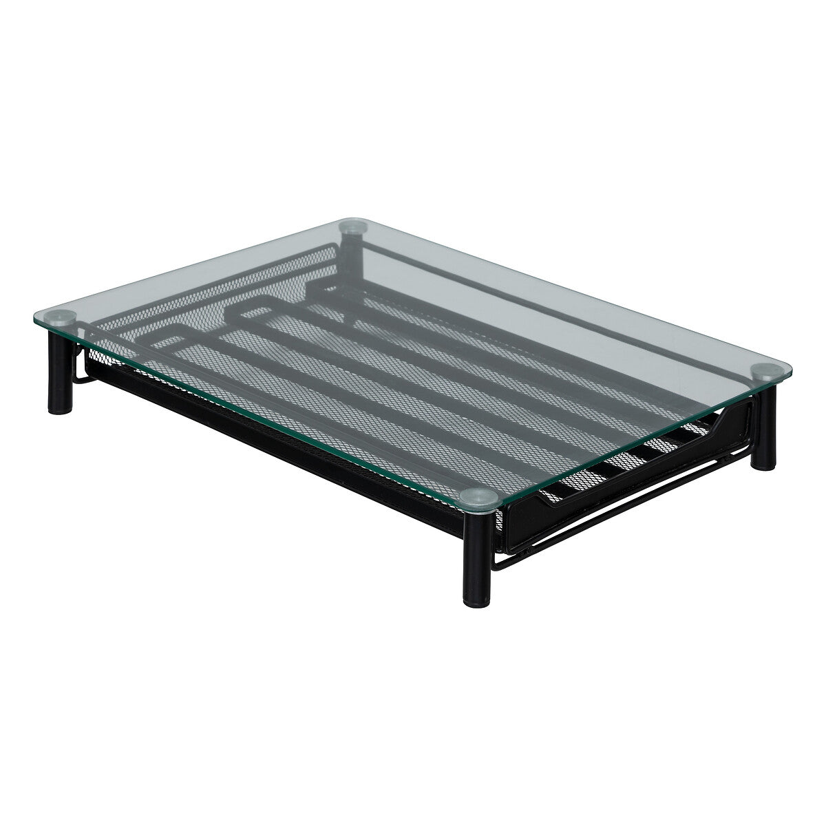 Steel Capsule Holder with Glass Top - 60pcs Capacity