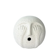 Eyes Cover Ornament B - Ceramic Abstract Character Art Sculpture