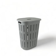 Stylish Plastic Laundry Hamper with Lid