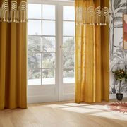 Soleya Print Curtain with Tassels, Cotton, 140x260 cm