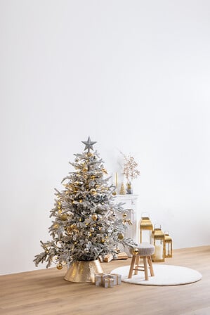 XMAS Tree Frosty White Flocked