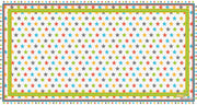 Carpet Colored Star Multicolor Star Pattern Area Rug 80x150 cm