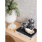 Arch Marble Ornament - White & Black, European Style Home Decor Accent