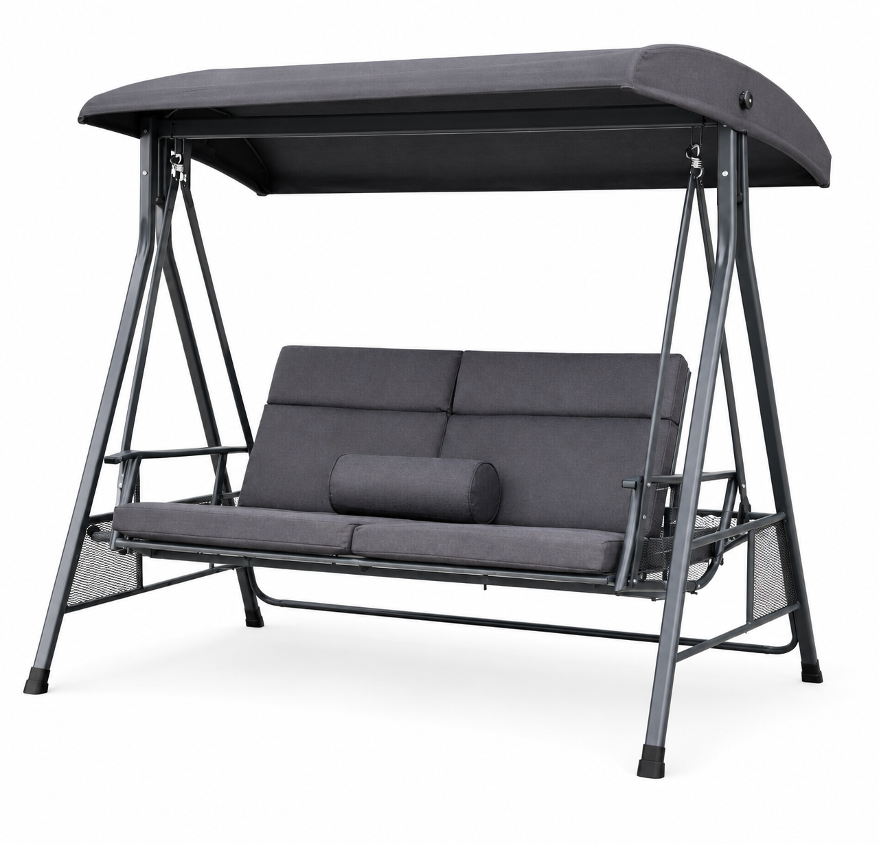 Outdoor Terrace Swing with Canopy – Steel Frame