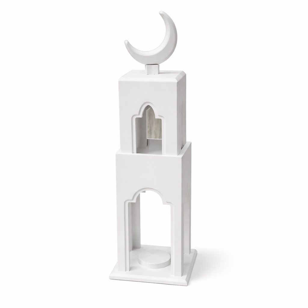 WHITE GOLD WOODEN MINARET
