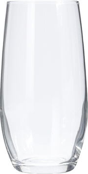 Drinking Glass 360ml Set 4pcs - Clear Tall Tumbler with Thick Base