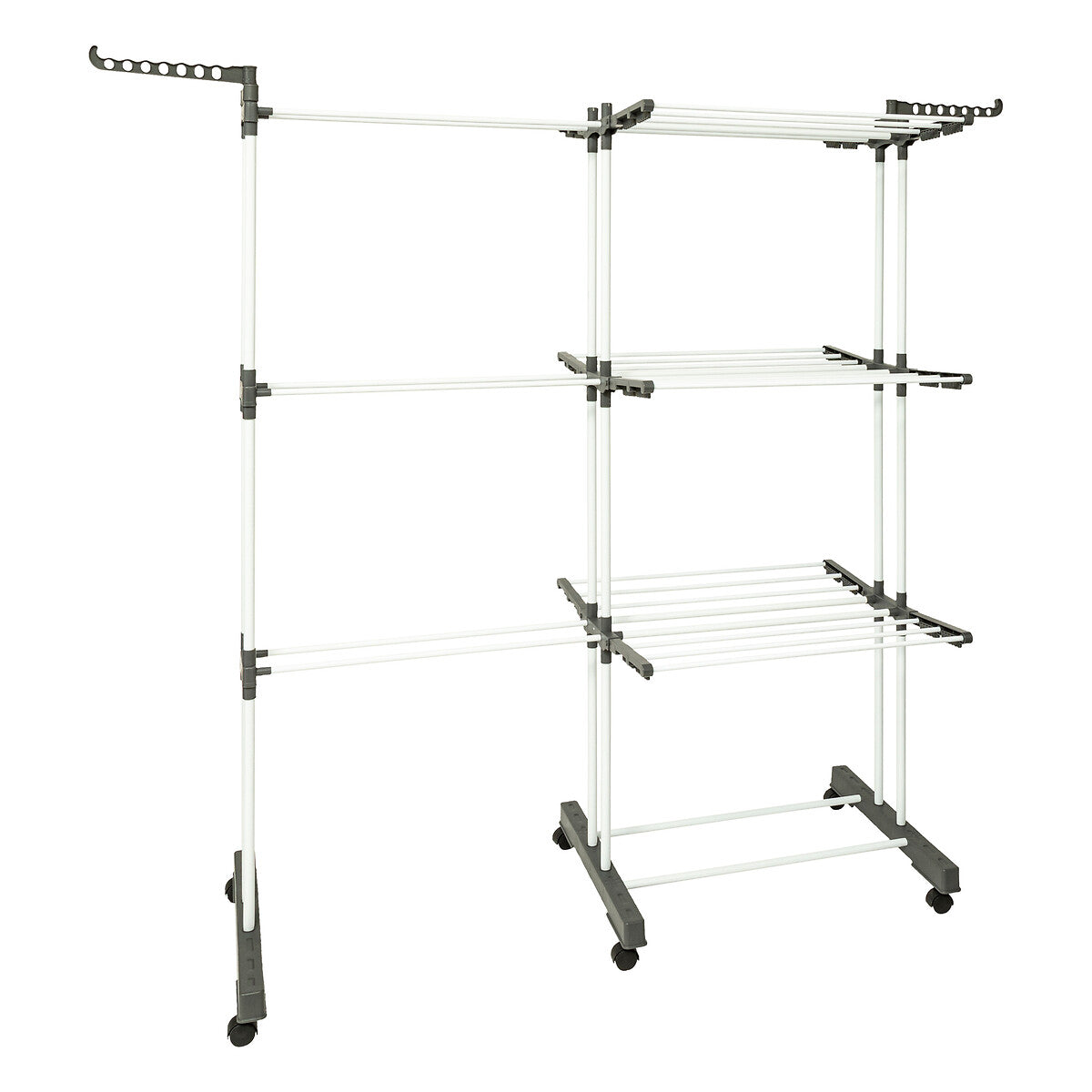 Extendable Modular Clothes Drying Rack with Wheels