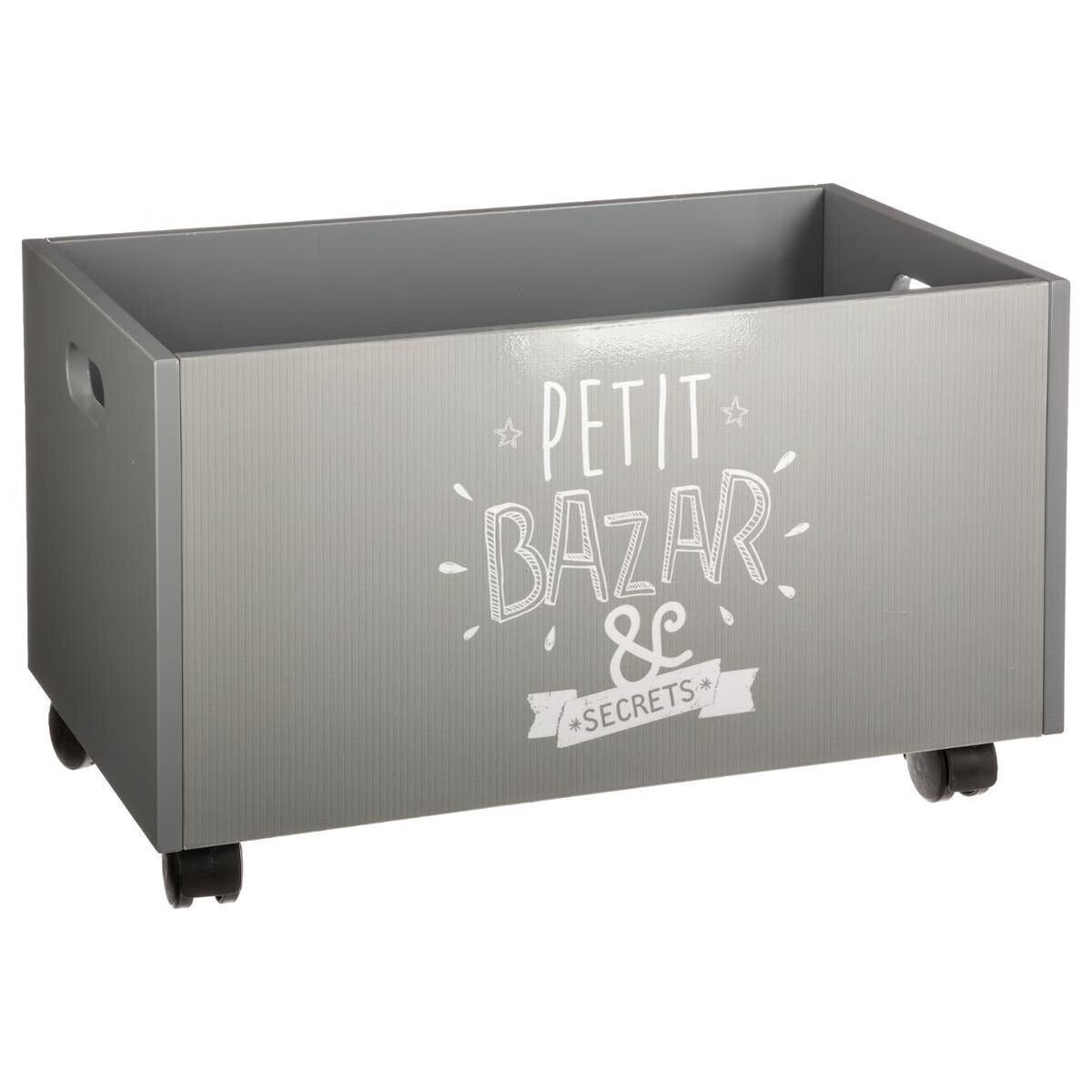 Wheels Grey Storage Box for Kids