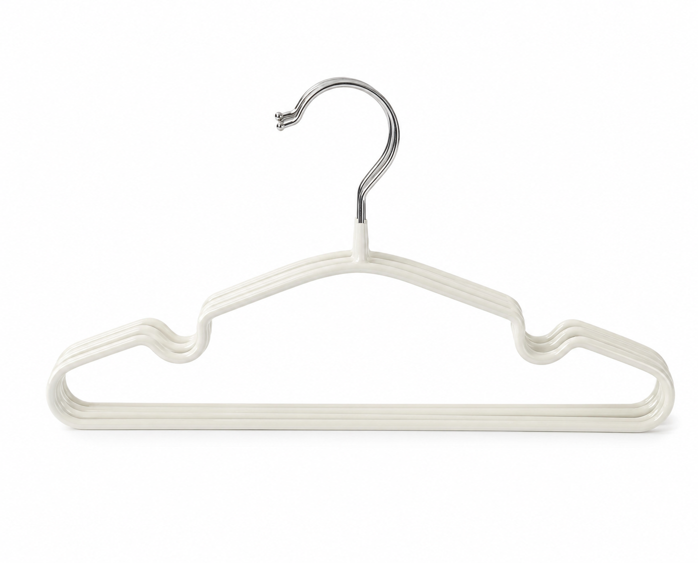 SET*5 KIDS CLOTHES METAL HANGER – CREAM