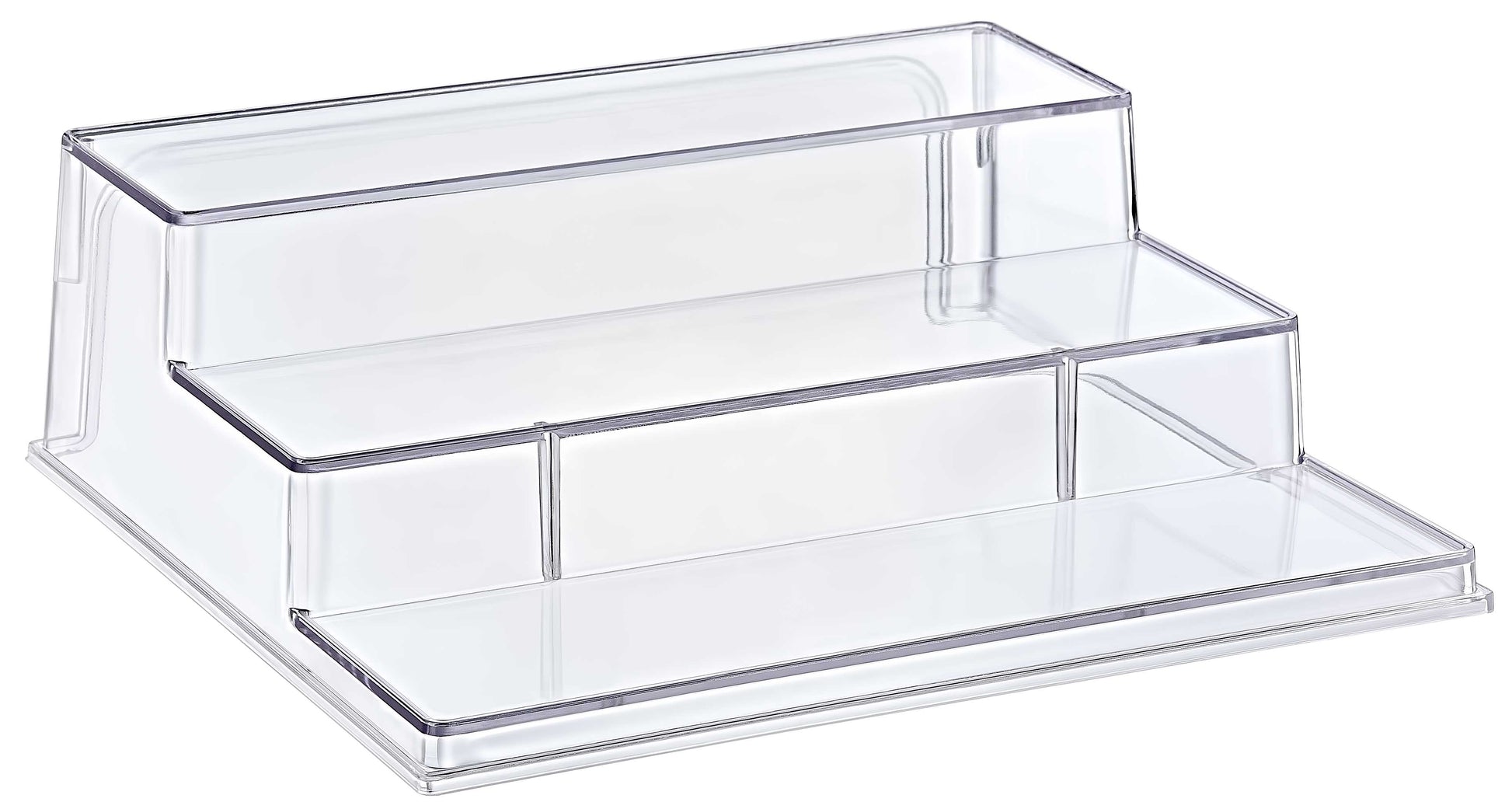 Clear 3 Tier Rack Multi-Purpose Plastic Organizer Shelf