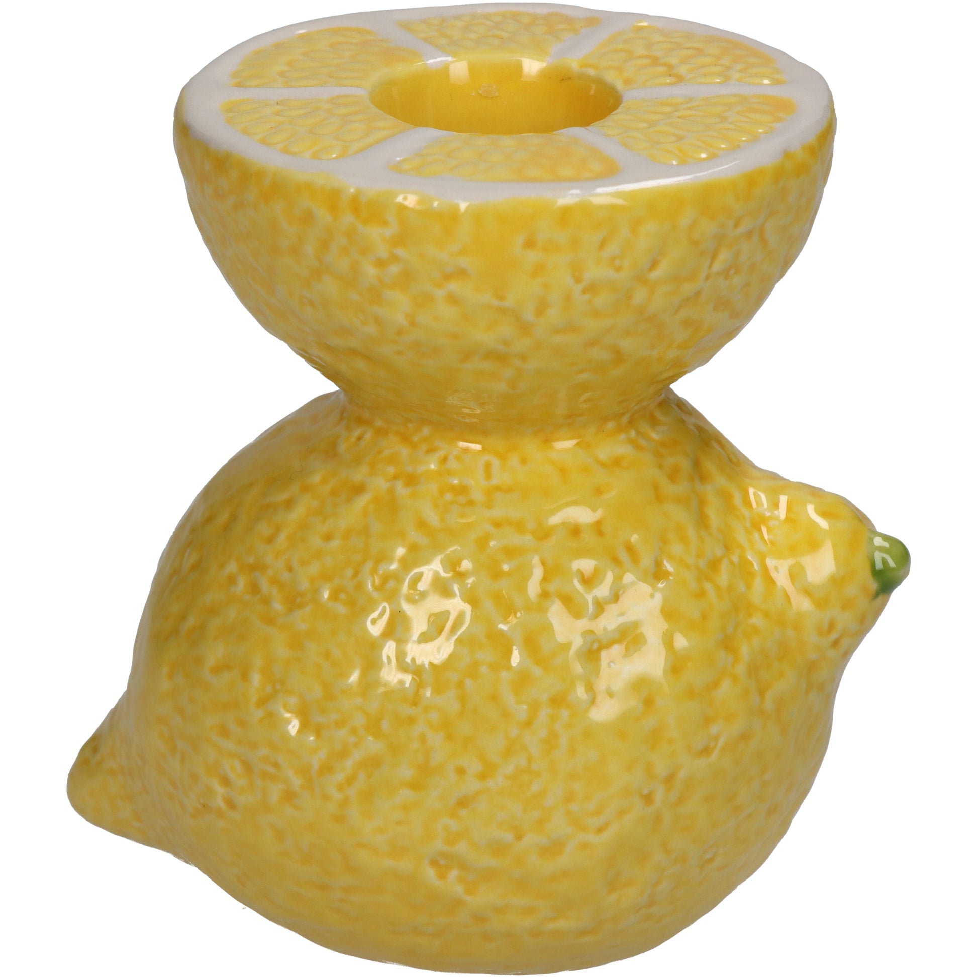 Lemon Candle Holder - Cheerful and Striking Decorative Piece