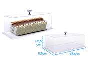 Transparent Polycarbonate Serving Plate with Lid