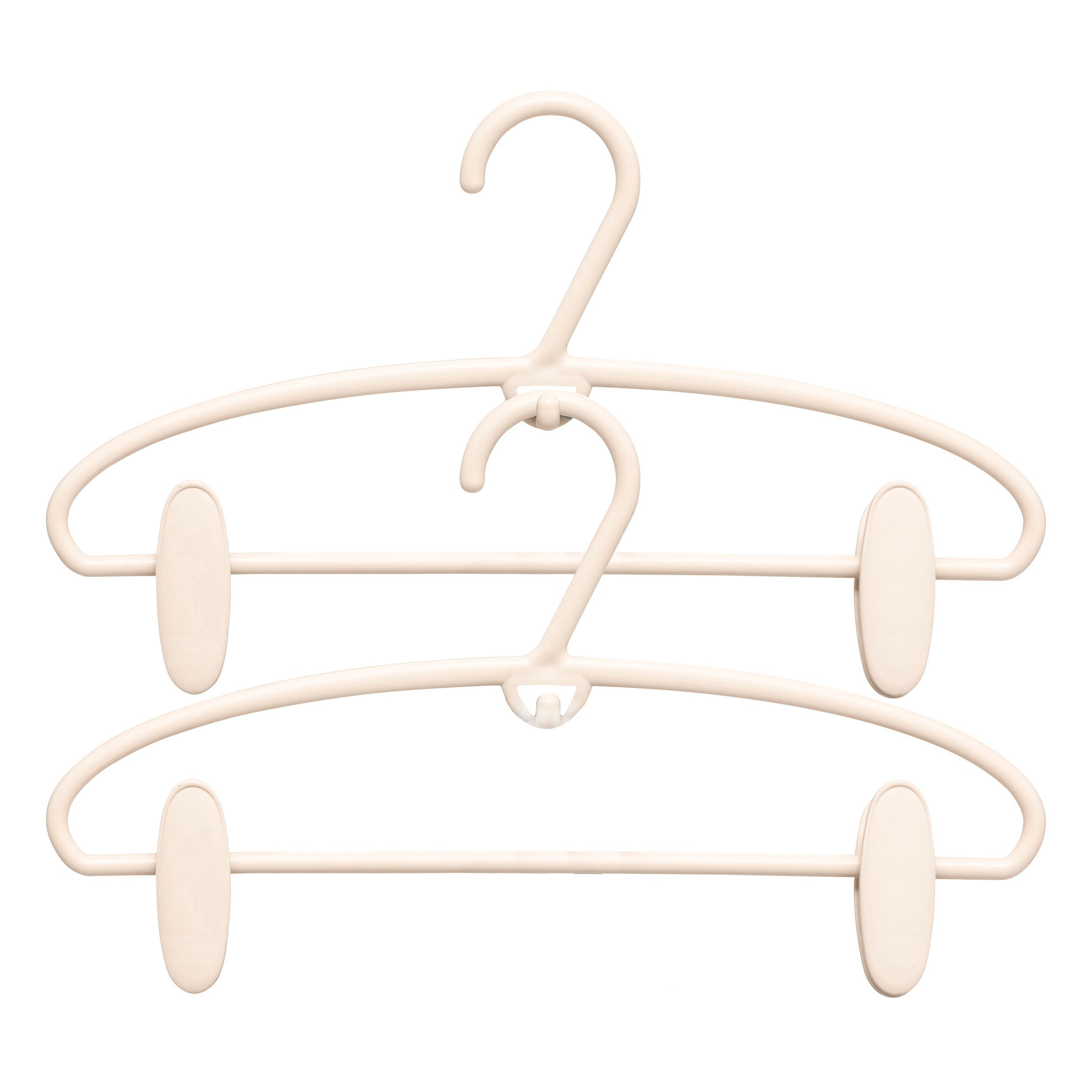 Set of 4 Hang'clip hangers - PP, Adjustable PVC Clips, Space-Saving