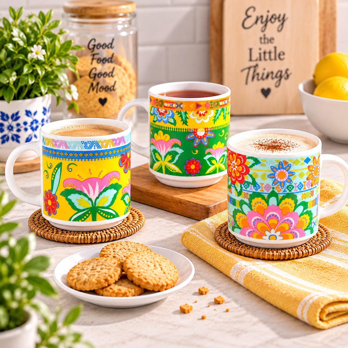 Gipsy Soul Coffee Cups, Porcelain, 100ml