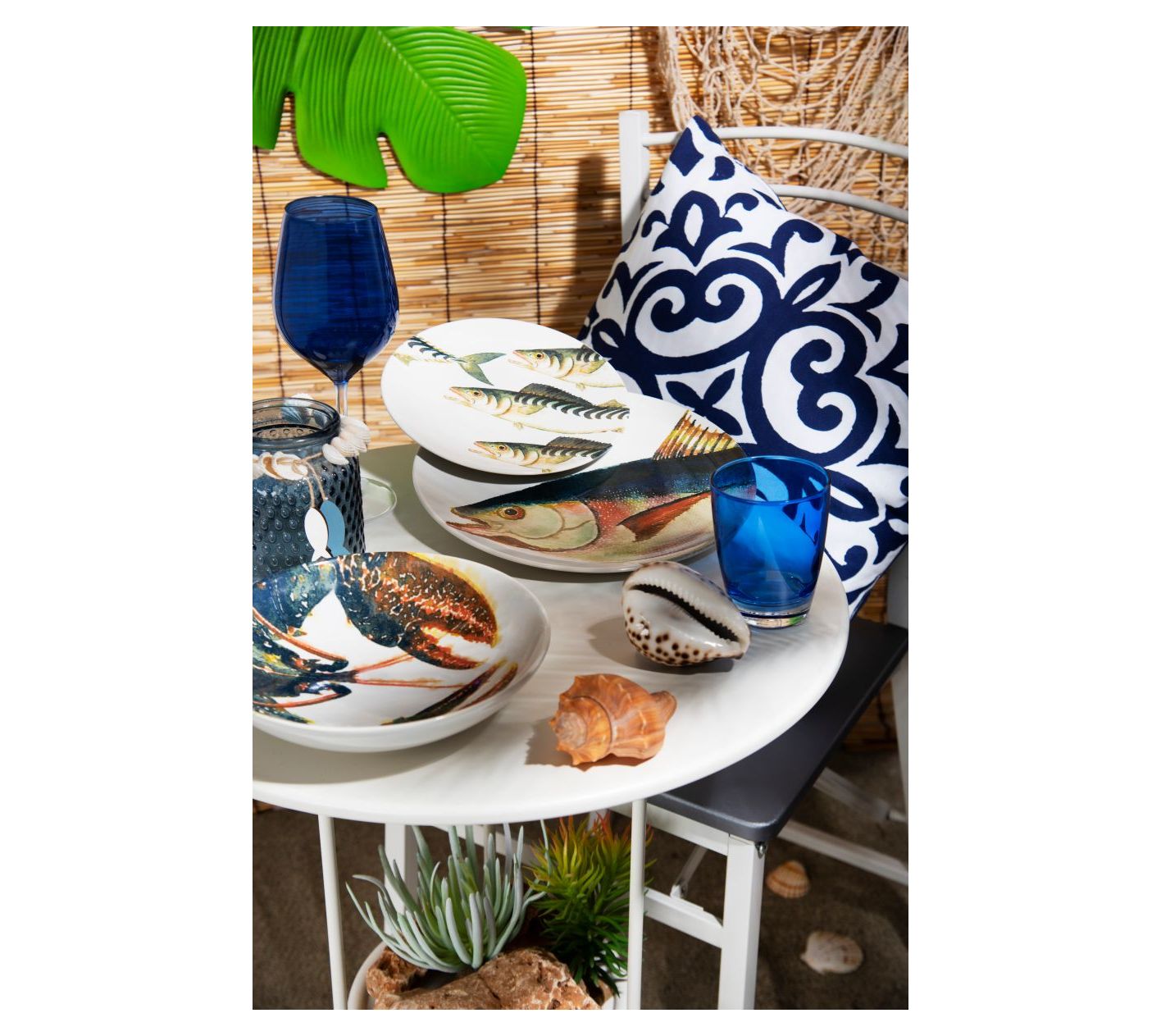 Indaco Dark Blue Decorative Pillow 45 x 45 cm