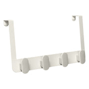 Liny Door Hook 4 Hooks Over-Door Coat Rack Steel & ABS