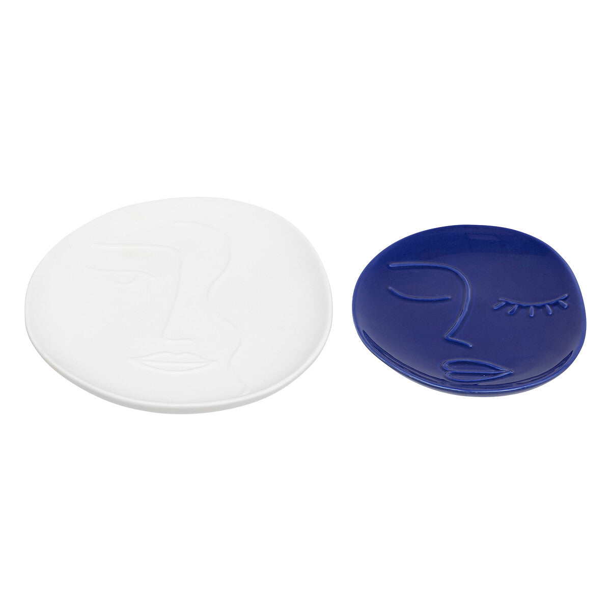 Soleya Ceramic Storage Tray Set - Day & Night Faces