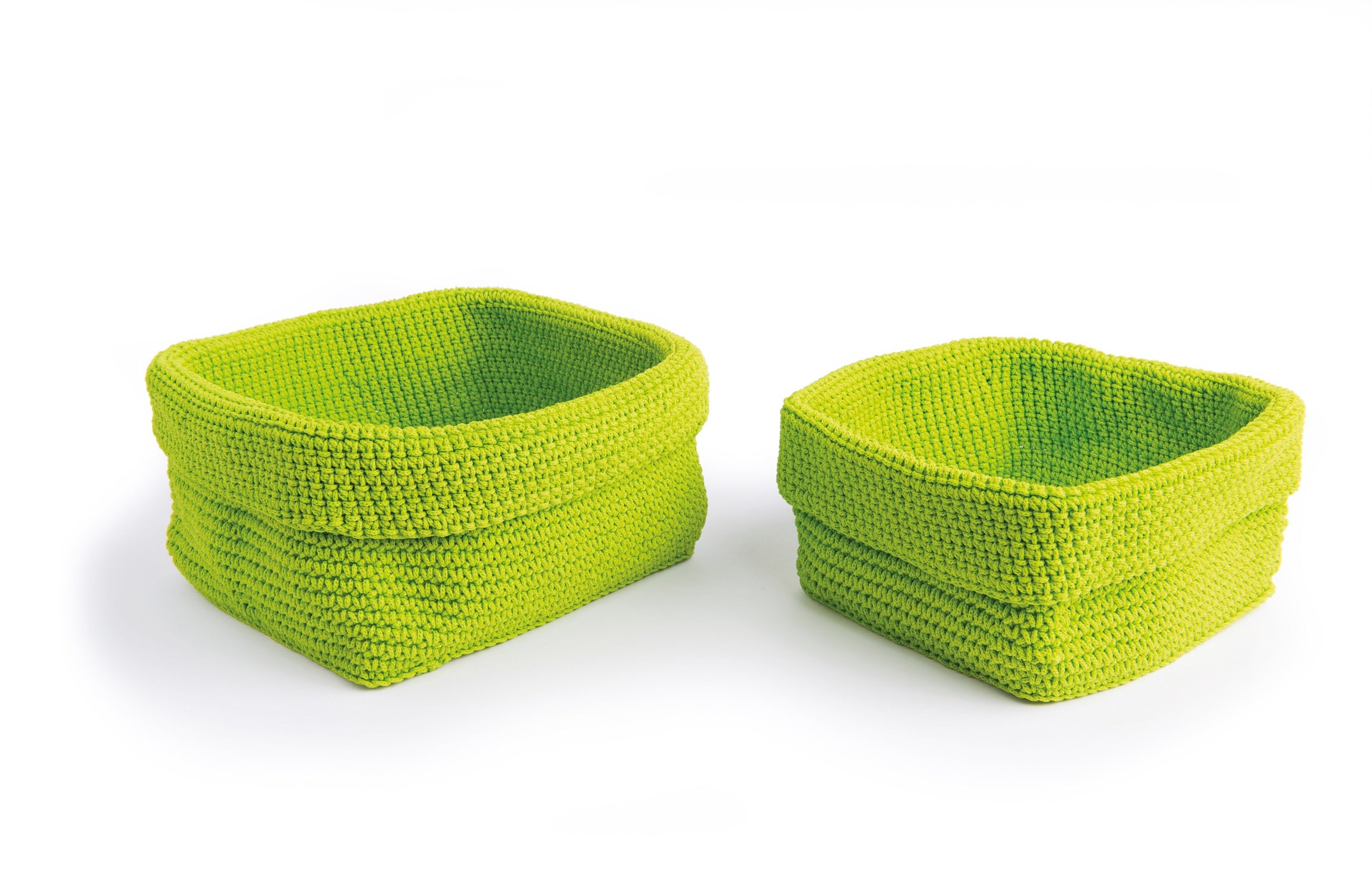 Set of 2 Rectangular Polypropylene Baskets