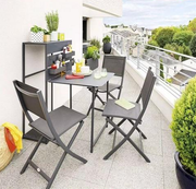 Fira Folding Balcony Table Space-Saving Outdoor Granite Base Table