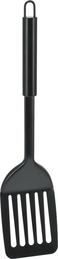 33 cm Slotted Stainless Steel Serving Spatula Black