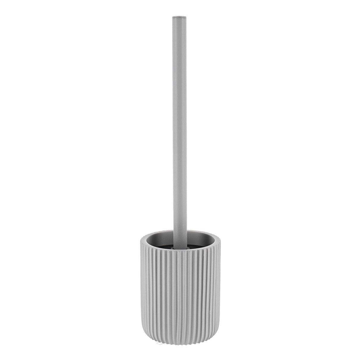 Toilet Brush with Stripes Polyresin Bathroom Accessory Retro Design